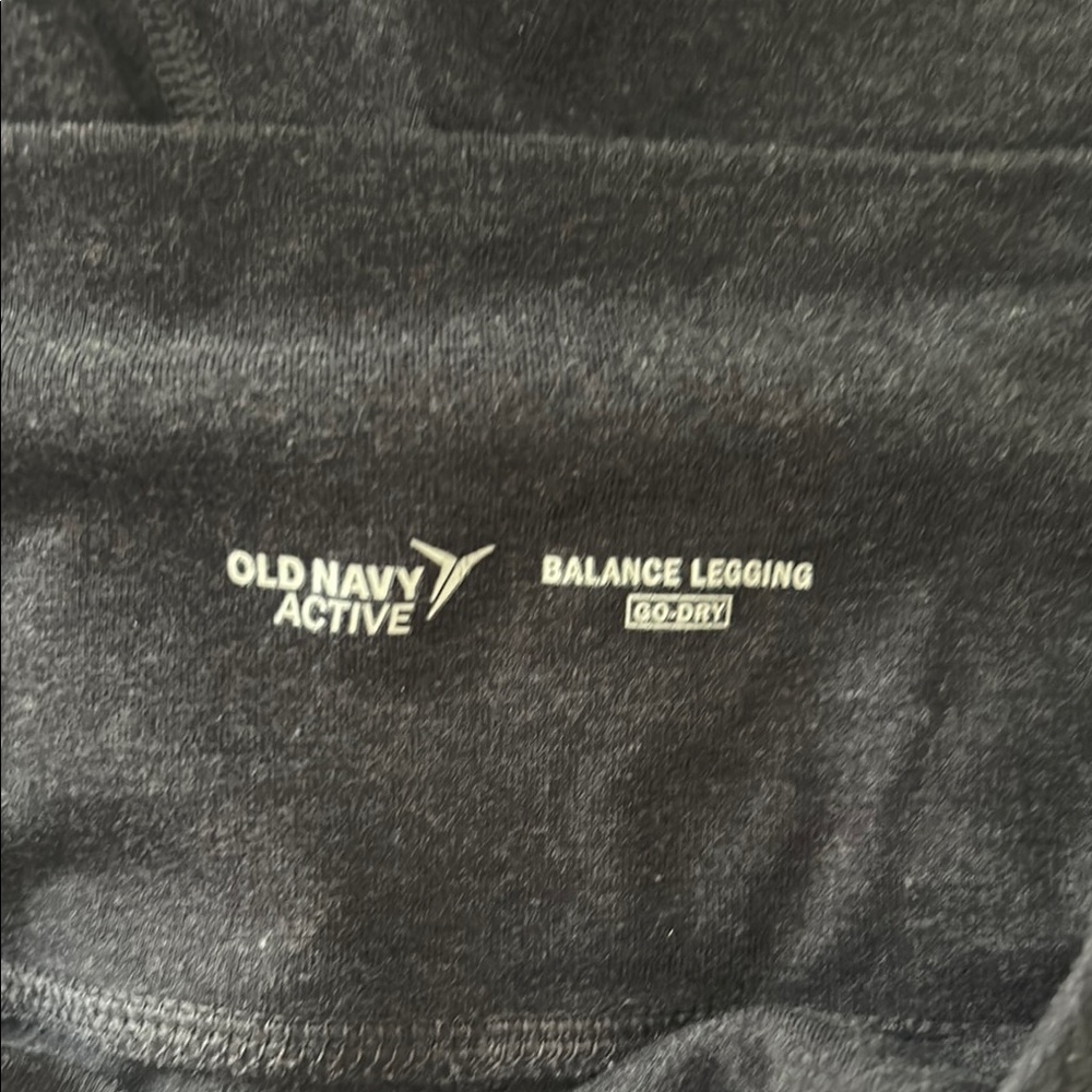 Dark Gray Old Navy Active Balance High Waistband Leggings w/ leg cut outs - Picture 2 of 5